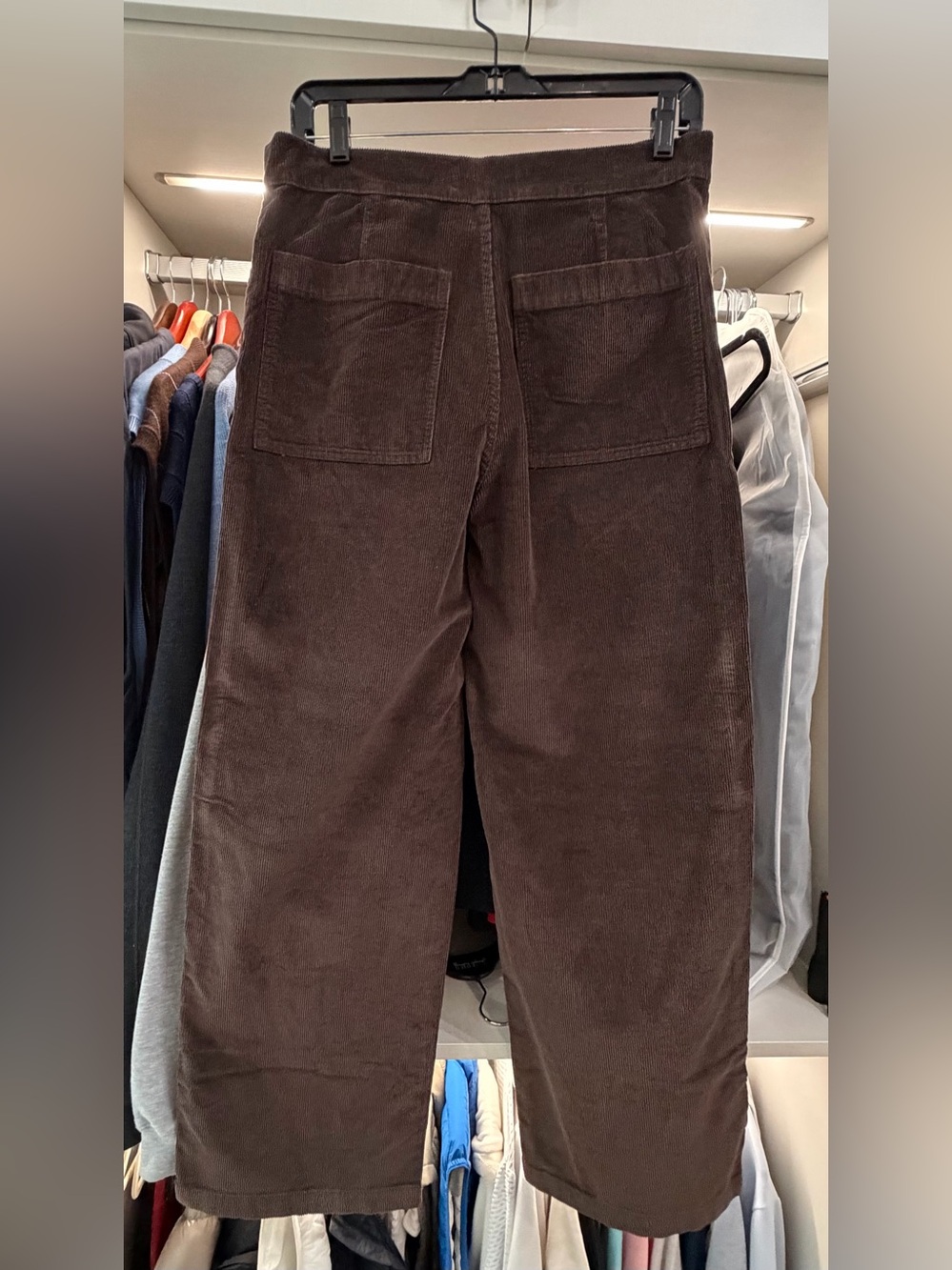 Madewell Emmett Wide Leg Corduroy Pants Womens 29 Brown High Rise Full Length - Picture 8 of 8